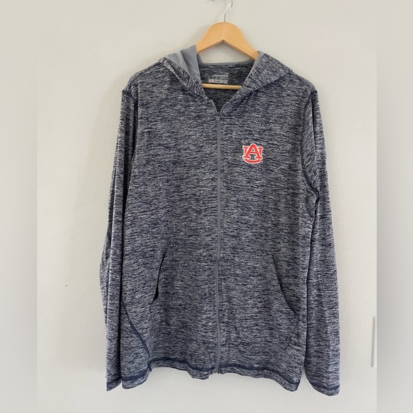 Under Armour Other - Men’s Under Armour Auburn University Blue and White Athletic Zip Up Jacket